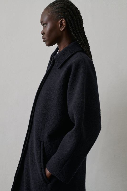 Manteau Guilhem - Deep Navy - Laine - Femme