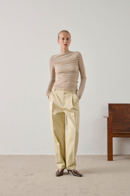 Tee-Shirt Gaia - Mastic - Coton - Femme