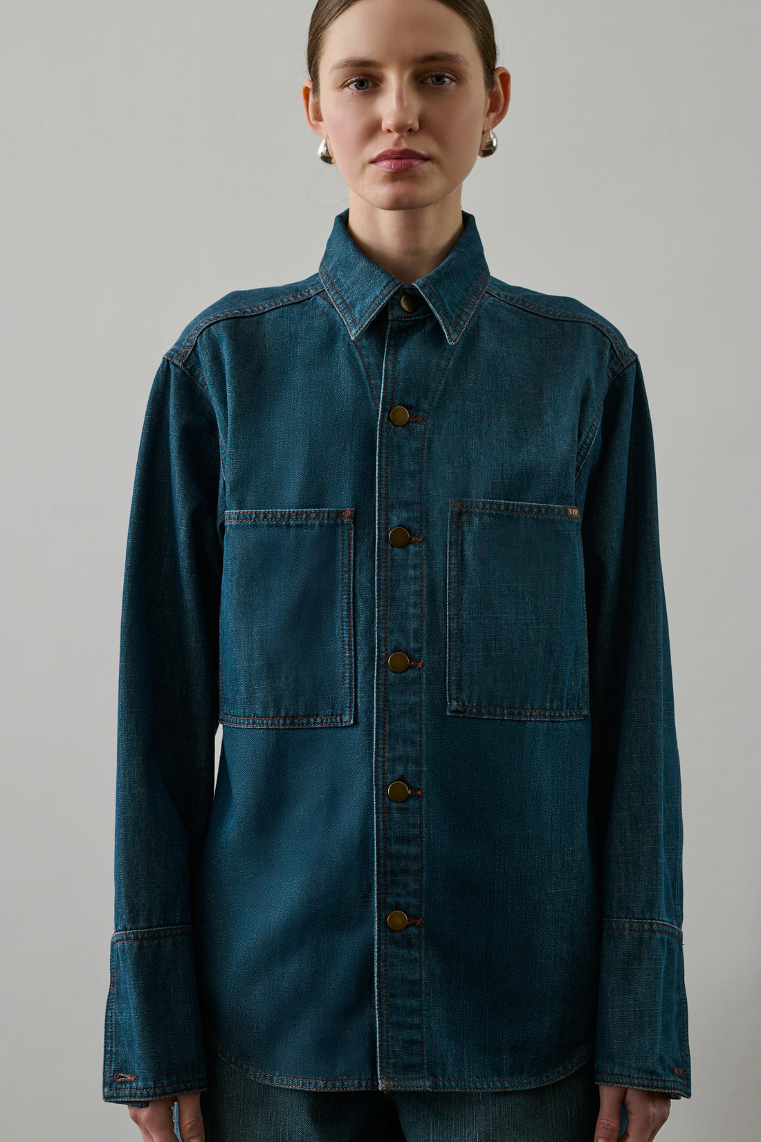 Chemise Garance - Bleu/Vert - Femme