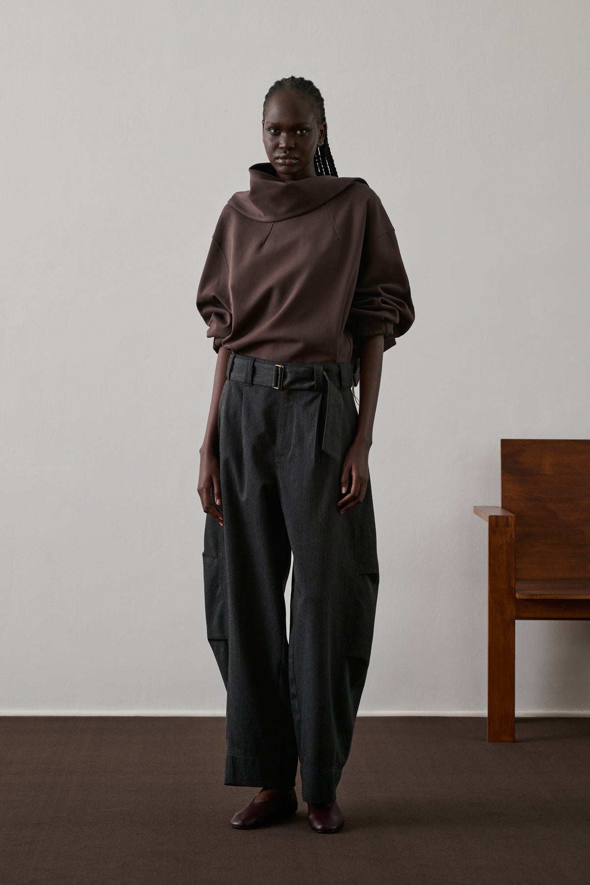 Pantalon Gao - Gris Chiné - Femme vue 1