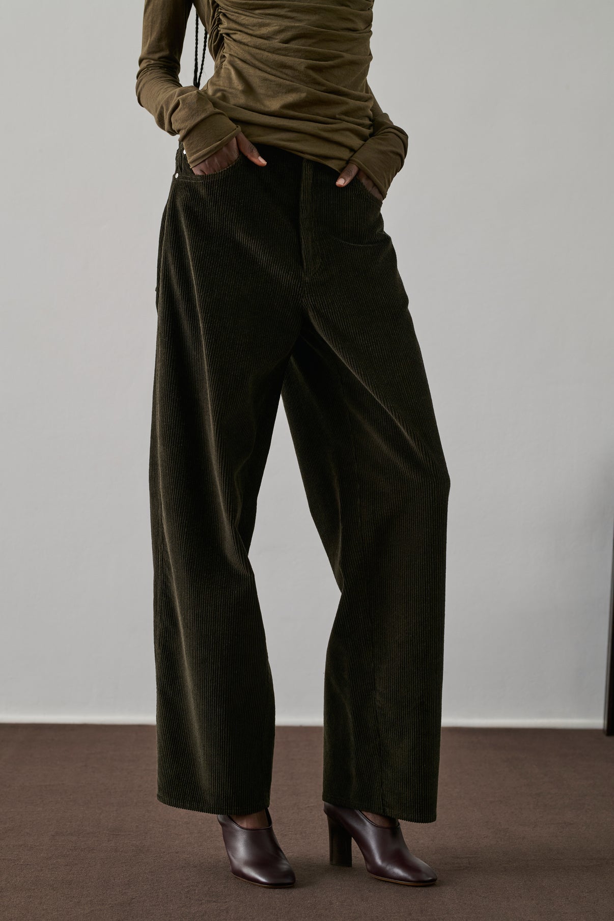 Pantalon Gunther - Ébène - Coton - Femme vue 2