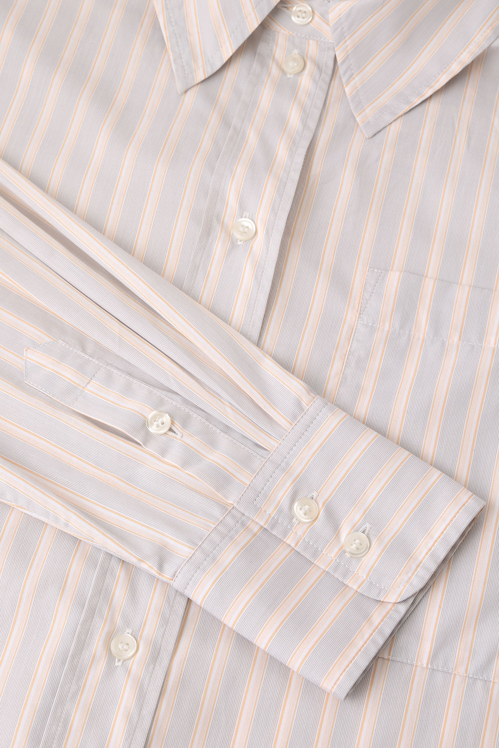 Chemise Carlotta - Orange/Gris - Coton - Femme vue 6